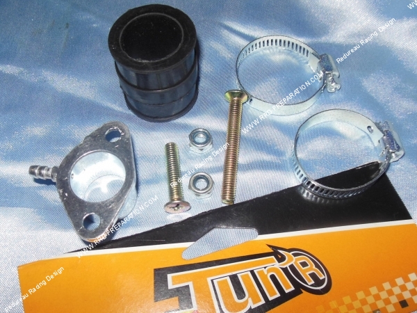 vue Pipe d'admission TUN'R carburateur PHBN  PHVA pour scooter Peugeot BUXY, FIGHT, TREKKER...