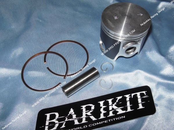vue Piston bi-segment BARIKIT Ø50mm pour kit fonte BIG BORE sur moteur DERBI euro 1 & 2