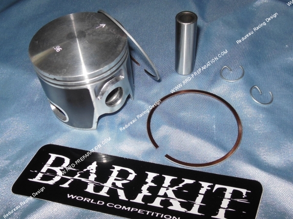vue Piston bi-segment BARIKIT Ø50mm pour kit fonte BIG BORE sur moteur DERBI euro 3