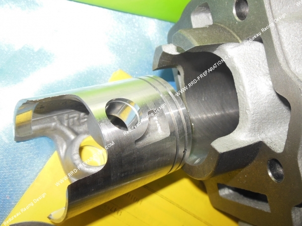 vue piston entrant Kit 50cc haut moteur Ø40mm AIRSAL fonte bi-segment DERBI euro 3