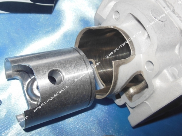 vue piston entrant Kit 70cc Ø47,6mm (axe de 10mm) aluminium BARIKIT Racing minarelli vertical (booster, bws, …)