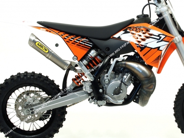 vue Pot d'échappement ARROW Racing pour KTM SX 65cc 2 temps 2010 a 2011