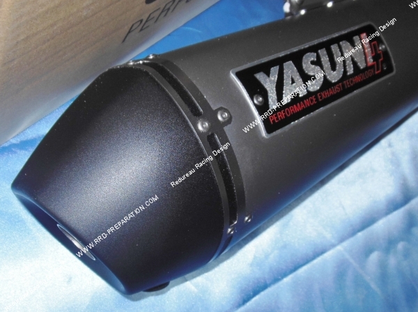 vue silencieux Pot d'échappement YASUNI pour maxi-scooter YAMAHA X-MAX, X-CITY & MBK CITYLINER, SKYCRUISER 125cc 4 temps