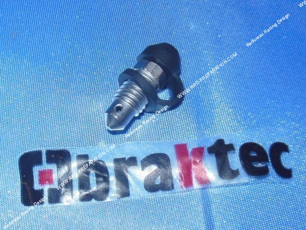 vue Vis de purge d'étrier BRAKTEC type origine AJP diamètre 8 X 125mm