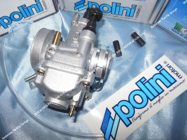 zoom Carburateur POLINI CP 17,5 rigide, starter à levier avec graissage séparé