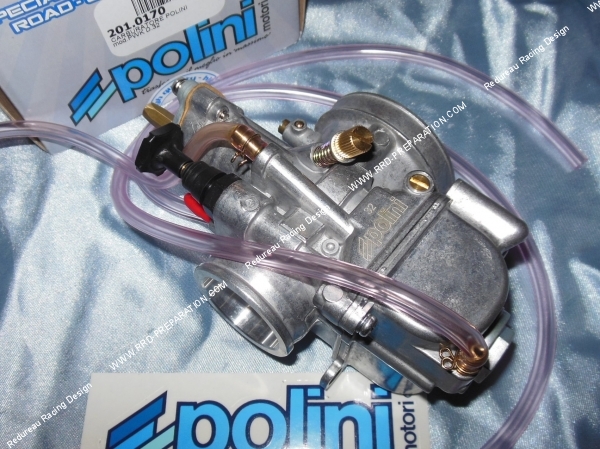zoom Carburateur POLINI PWK 32 souple, sans graissage séparé, starter a levier