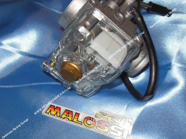 zoom Cuve MALOSSI transparente pour carburateur DELLORTO VHST