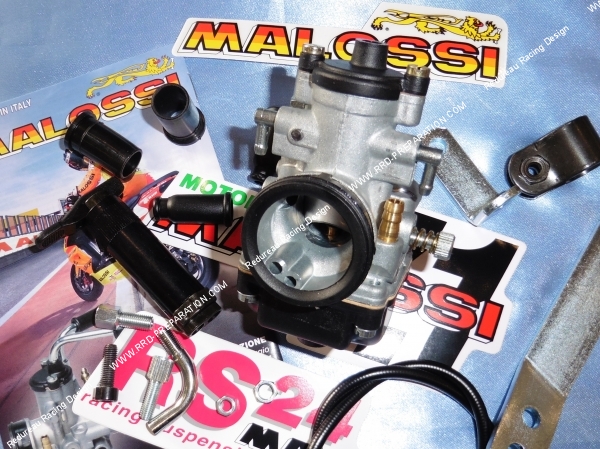zoom face Kit carburation MALOSSI Ø21mm pour scooter Derbi, Piaggio, Gilera, Vespa...