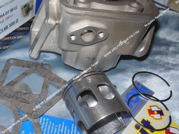 zoom Kit 100cc Ø54mm GILARDONI ITALKIT aluminium pour moto YAMAHA DT, TZR, RD et YSR 80cc LC