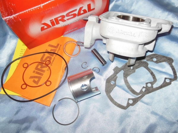 zoom Kit 70cc Ø47,6mm aluminium AIRSAL sport mono-segment sans culasse pour Peugeot Ludix blaster & Jet force 50cc