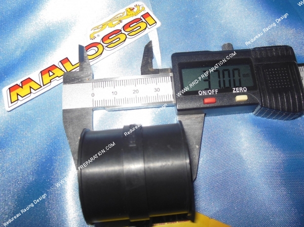 zoom Manchon souple MALOSSI de liaison pipe  carburateur PHBG DELLORTO 15 a 21mm spéciale pipe rigide