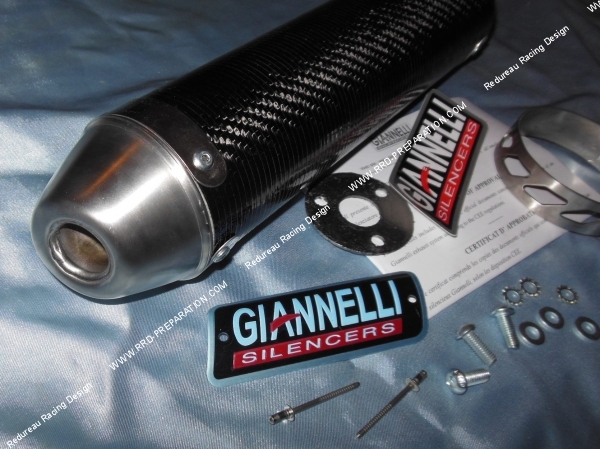 Silencer, cartridge for exhaust GIANNELLI APRILIA RX, SX, DERBI SM, X-RACE,  X-TREM  carbon or aluminum