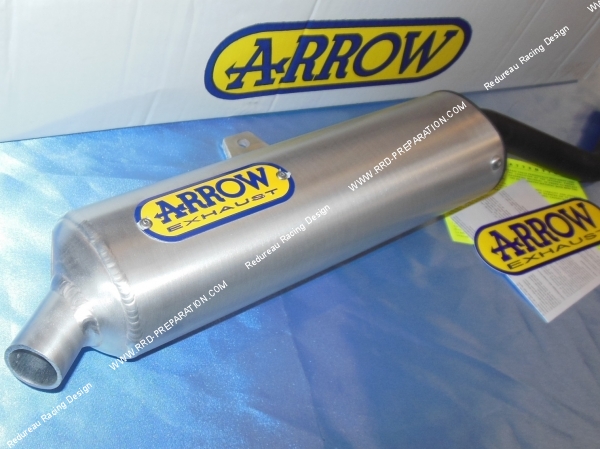 zoom Silencieux seul d'échappement ARROW aluminium pour HONDA CRM 125cc 2 temps 1989 a 1998