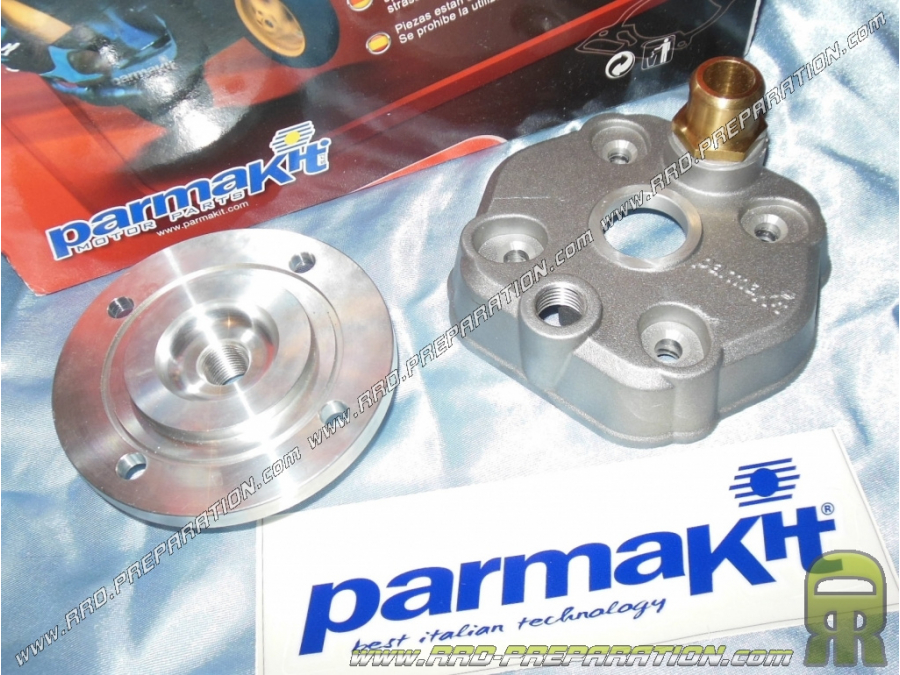 Cylinder head with stud supplements for kit PARMAKIT 80cc Ø50mm aluminium on DERBI euro 3