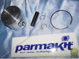 Piston mono segment PARMAKIT by VERTEX Ø50mm axe 12mm pour kit 80cc PARMAKIT aluminium DERBI euro 1 / 2 & 3