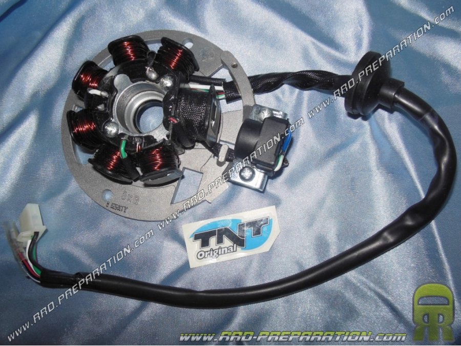 Stator complet TNT Oirignal allumage d'origine moteur scooter 2 temps 50cc GY6 chinois 1PE40QMB...