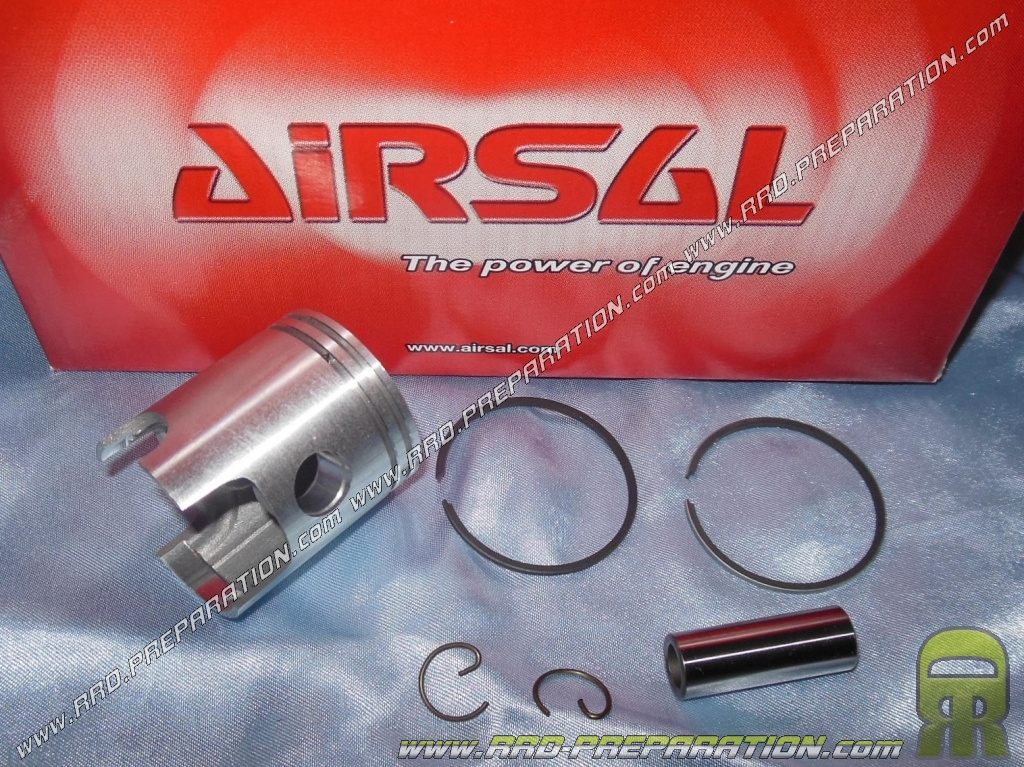 Piston bisegments AIRSAL Luxe Ø40mm pour kit 50cc sur Peugeot Ludix