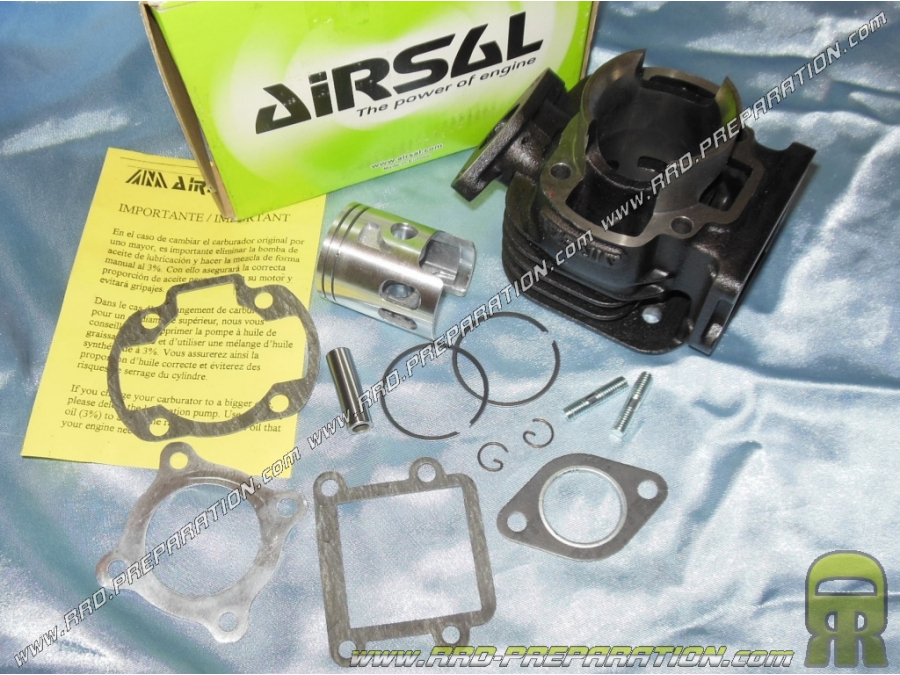 Roll - piston without cylinder head 50cc vertical Ø40mm AIRSAL cast iron minarelli (booster rocket, bws,…)