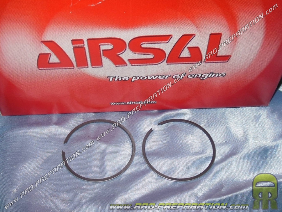 Set of 2 hard chrome segments Ø47,6mm X 1mm kit 70cc AIRSAL Luxates aluminium for liquid PIAGGIO (runner, nrg,…)