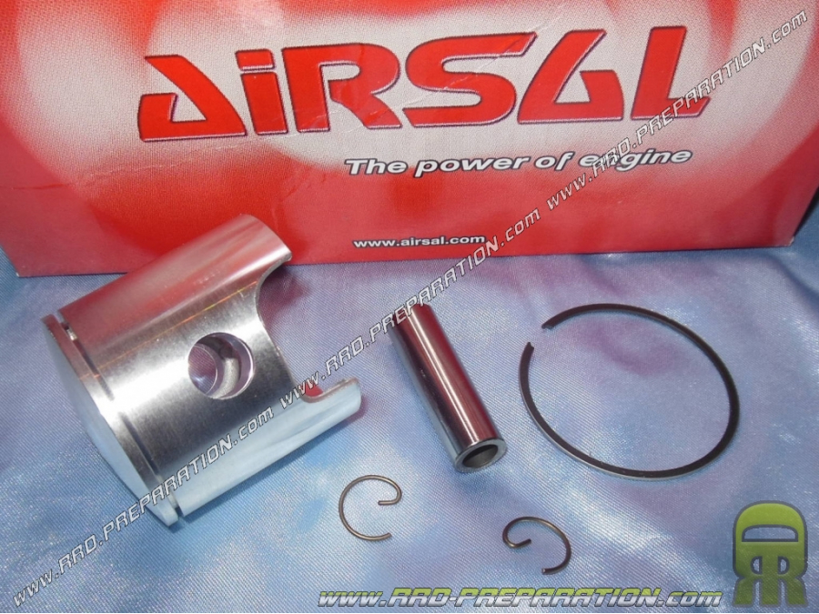 Piston Ø47.6mm pour kit 70cc AIRSAL sport aluminium mono segment pour Peugeot Ludix blaster & Jet force 50cc