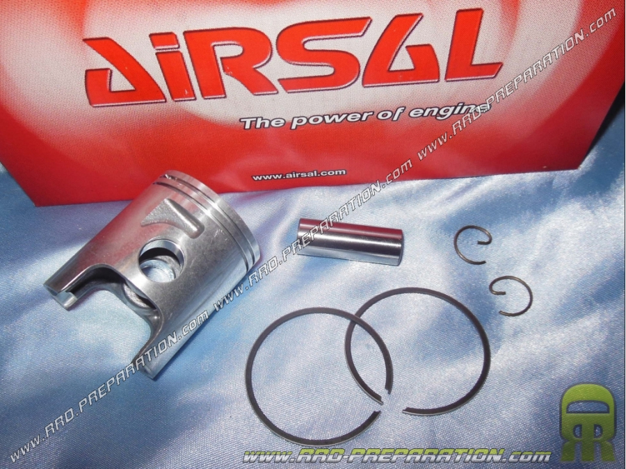 Piston bi-segments AIRSAL by VERTEX Ø39.9mm pour kit 50cc aluminium luxe sur DERBI euro 1 et 2