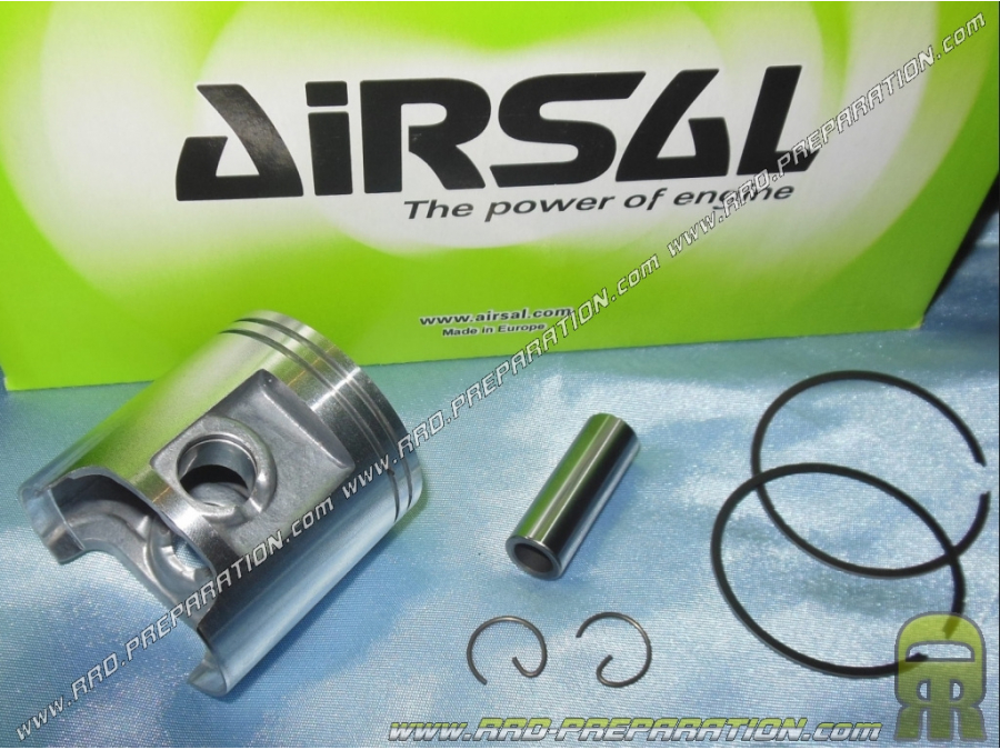 AIRSAL Luxe Ø47mm two-segment piston for AIRSAL Luxe cast iron 70cc kit on DERBI euro 1 & 2