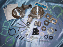 Carters moteur support incorporé POLINI complets Peugeot 103 SPX, RCX & CLIP