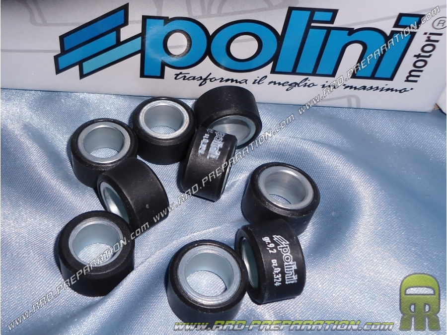 Set of 9 POLINI rollers in Ø20X12mm grammage of your choice