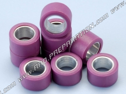 Set o 9 rollers in Polini Ø16X10mm weight choices
