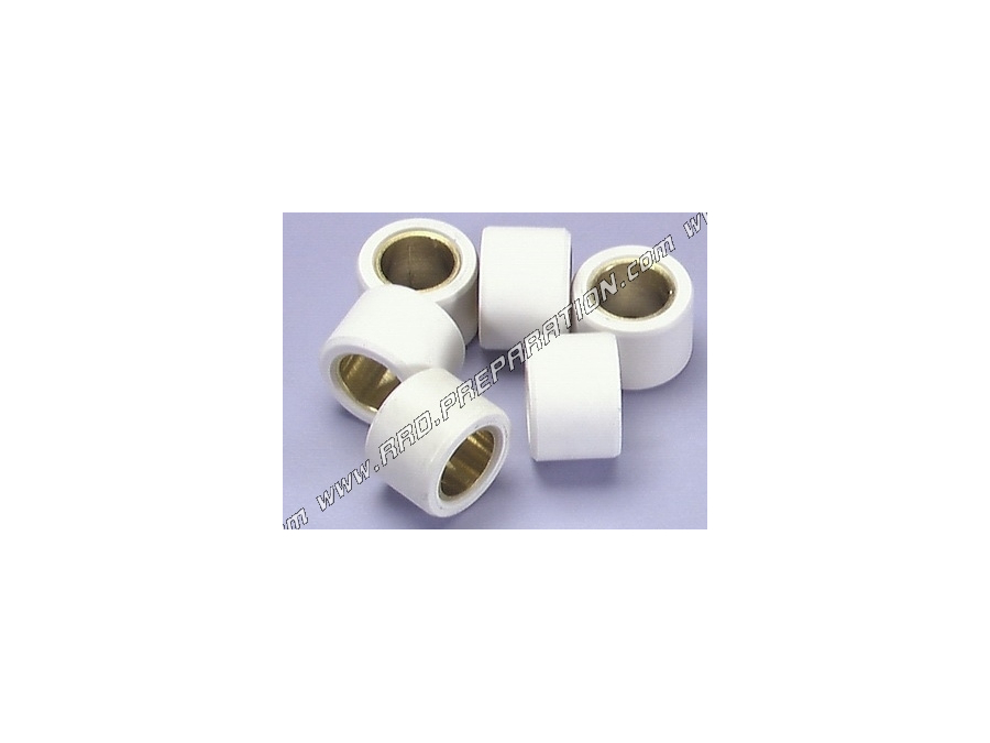 Set of 6 rollers POLINI in Ø20,9X17mm grammage with the choices
