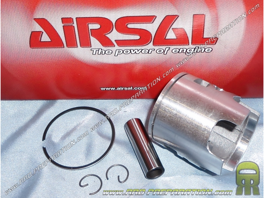 Piston mono segment AIRSAL Ø47.6mm pour kit 70cc AIRSAL mono-segment sur PEUGEOT liquide (Speedfight 1, 2, x-fight,...)