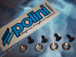 kit of 4 machined screws and washers for POLINI casings without Peugeot 103 support