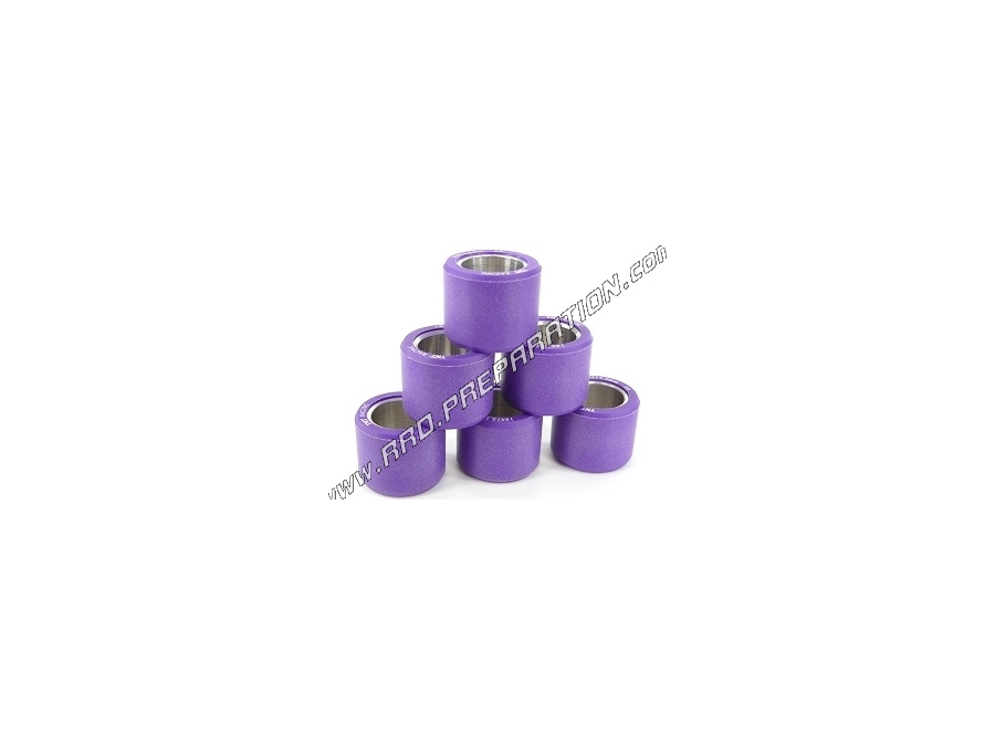 Set of 6 rollers TNT Racing in Ø19X15,5mm grammage with the choices