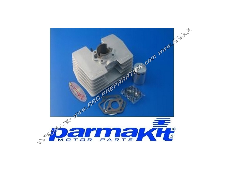 Cylinder - piston without cylinder head 50cc Ø38.8mm PARMAKIT Racing aluminum for minarelli P6 (RADIAL SISTEM)