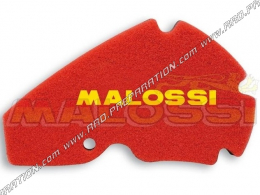 Mousse de filtre à air MALOSSI DOUBLE RED SPONGE pour boite à air d'origine maxi-scooter APRILIA SCARABEO 125 / 200cc