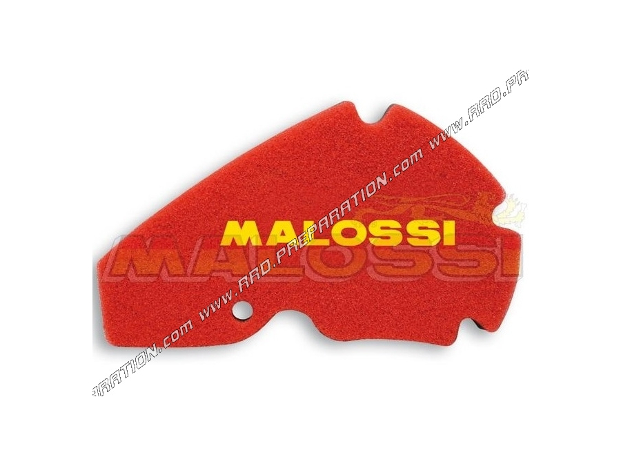 Mousse de filtre à air MALOSSI DOUBLE RED SPONGE pour boite à air d'origine maxi-scooter APRILIA SCARABEO 125 / 200cc