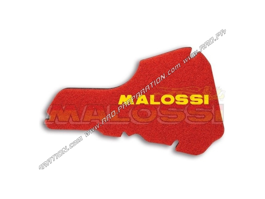 Mousse de filtre à air MALOSSI RED SPONGE pour boite à air d'origine scooter PAGGIO / VESPA 50 / 125cc