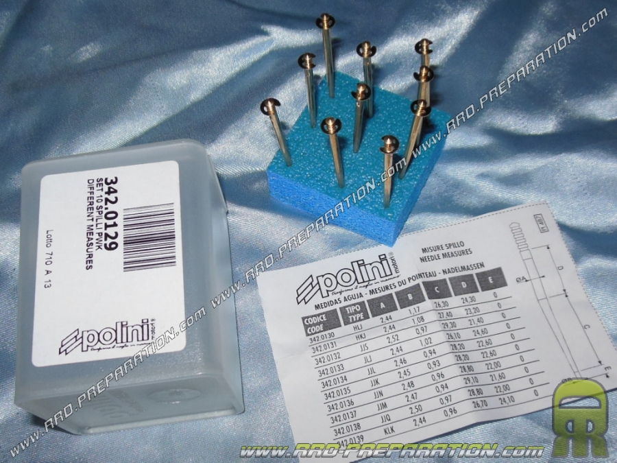 Packung mit 10 Hauptdüsen Polini Keihin-PWK N° 100 - 118 - Werkzeuge -  Reparatur