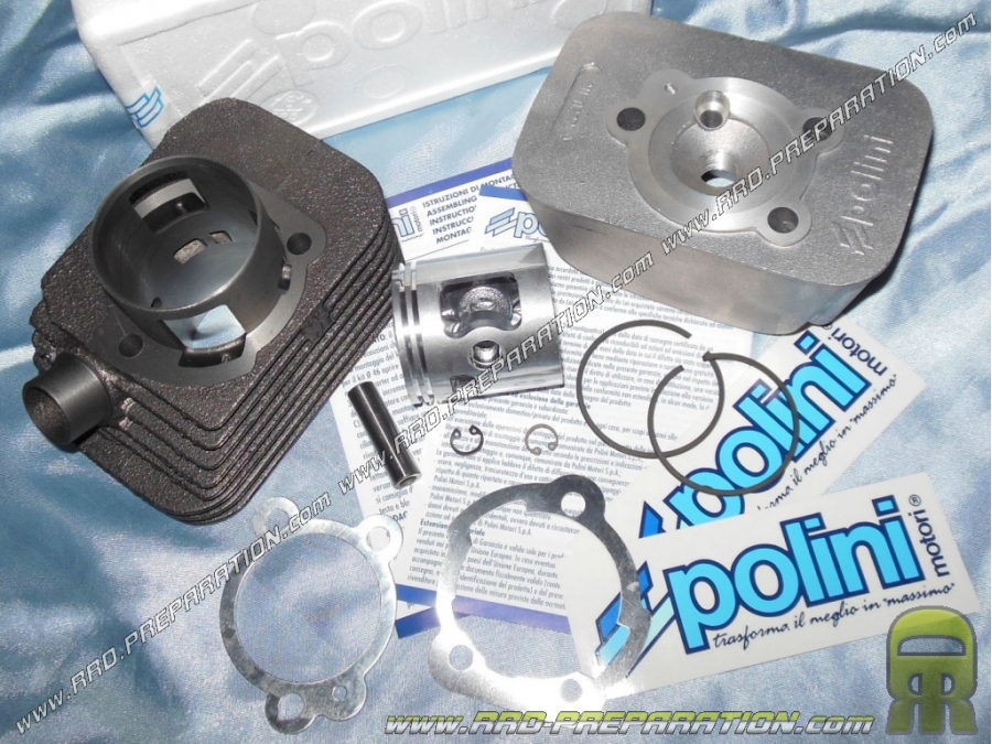 Kit 70cc Ø46mm complet avec  culasse (axe Ø10/12mm) POLINI Motori fonte PIAGGIO ciao