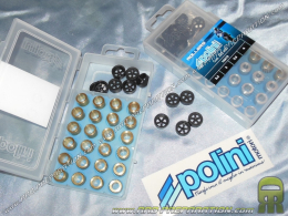 Caja de 4 series de 6 rodillos, rodillos POLINI Motori en gramaje Ø15X12mm a elección