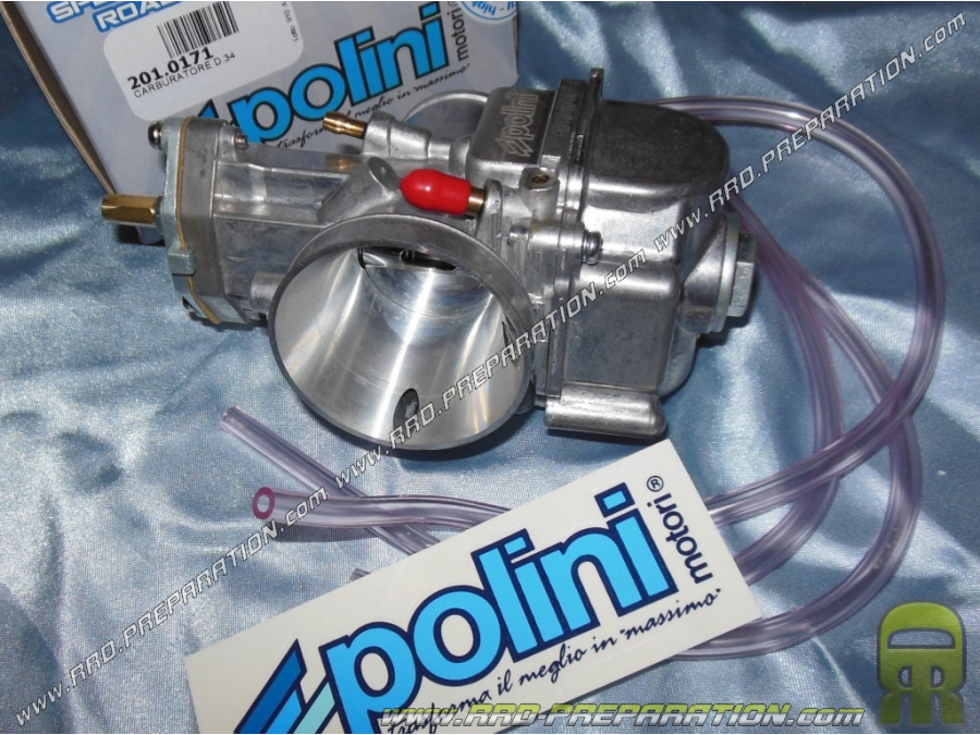 Flexible carburettor POLINI PWK 34, without separated greasing, choke with lever