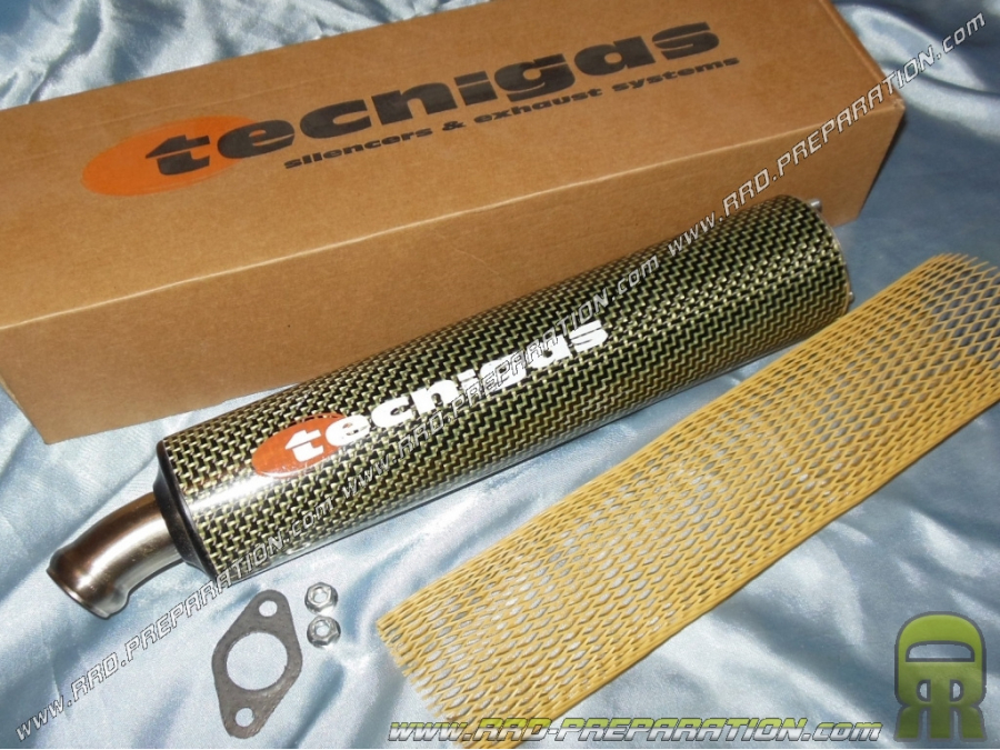 Silencer, cartridge for exhaust TECNIGAS E-BOX kevlar