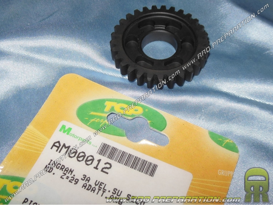 Pinion of 3rd on secondary tree 29 teeth for gear box MINARELLI AM6 (size origin)