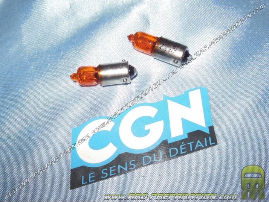 Bulb of indicator CGN orange lamp has pin shifted BAX9S 12V 6W (H6W)