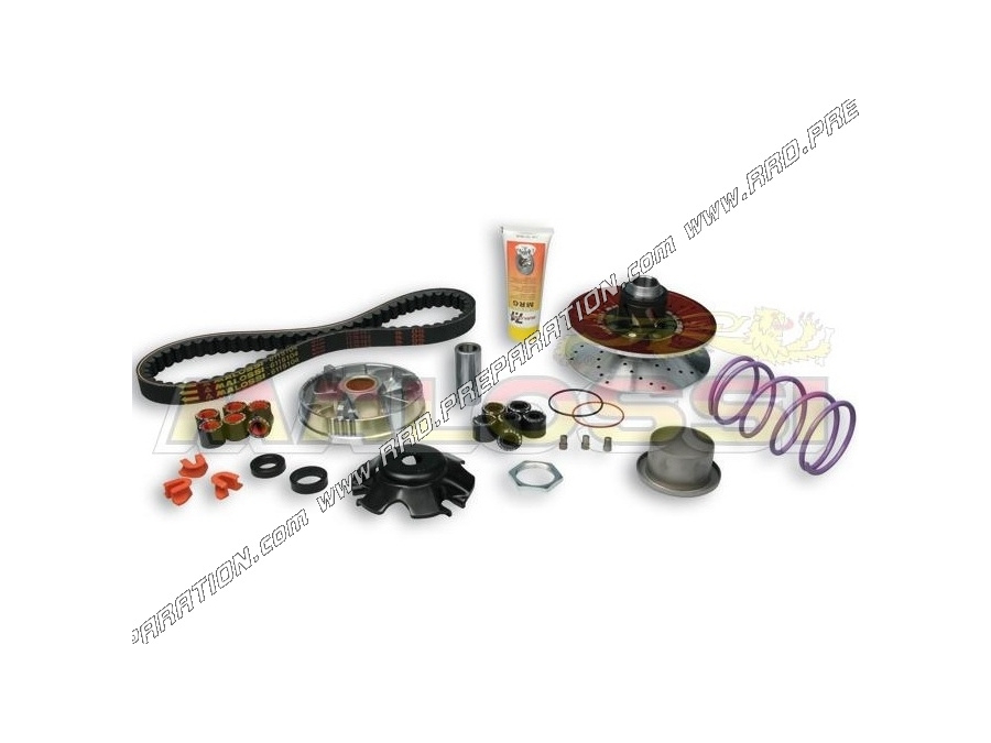 Pack variation MALOSSI MHR OVER RANGE (variateur, correcteur grande plage, courroie, …) scooter PIAGGIO 50cc