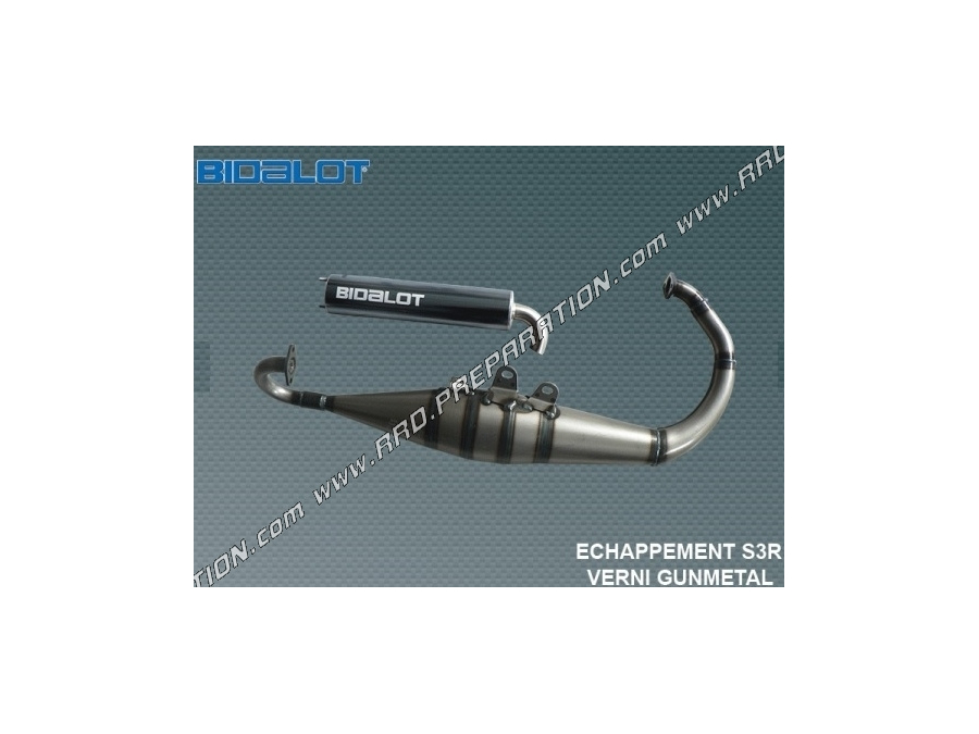 Muffler BIDALOT S 3R minarelli horizontal (nitro, aerox, ovetto, neos,…) silencer gunmetal