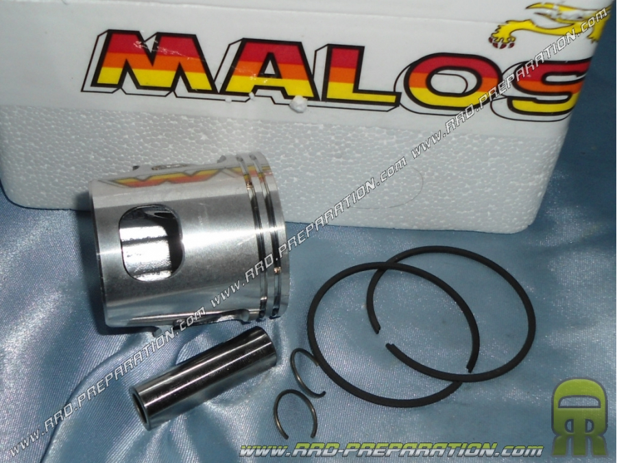 Pistón bisegmento Ø47mm y escariador lateral de 12mm para kit 70cc MALOSSI Hierro Fundido