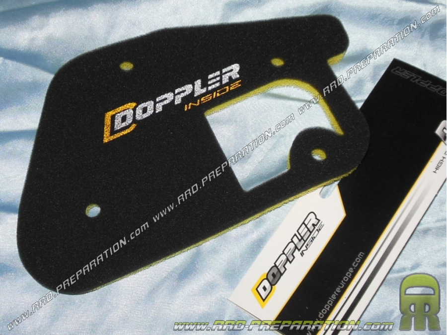 Mousse de filtre à air DOPPLER pour boite à air d'origine scooter minarelli vertical (booster, bw's...)