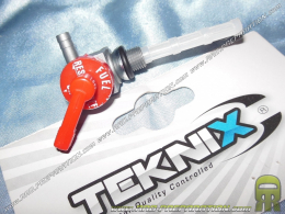 Grifo gasolina TEKNIX salida lado izquierdo con reserva Peugeot 103 y MBK 51