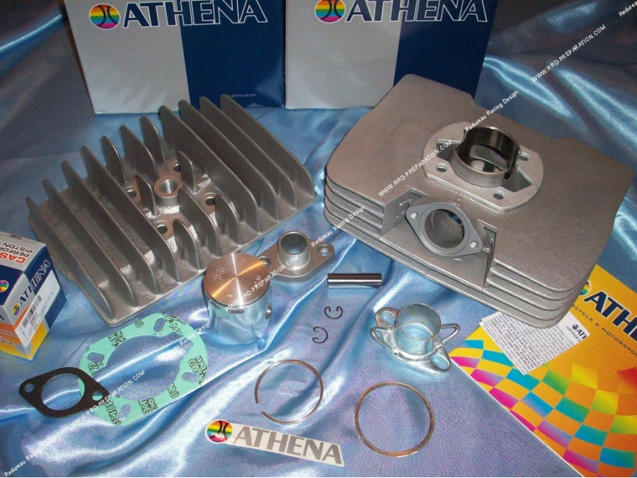 kit 75cc Ø48mm ATHENA racing aluminium pour minarelli P6 air complet avec culasse